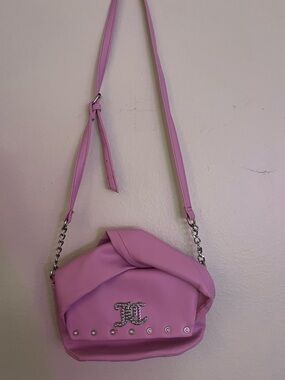 Pink Juicy Couture Rhinestone Accent Crossbody Bag